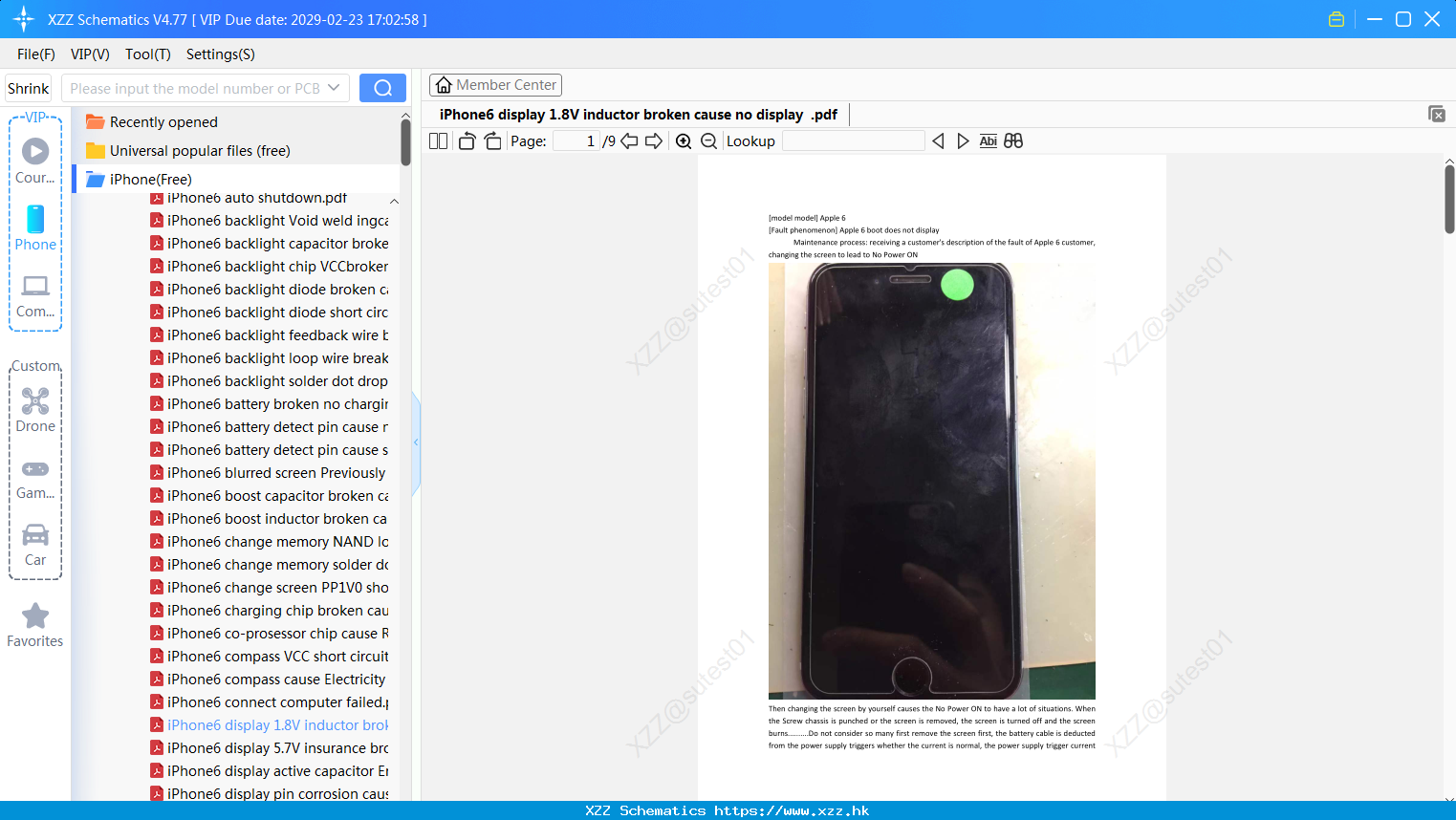 IPhone6 Display 1.8V Inductor Broken Cause No Display